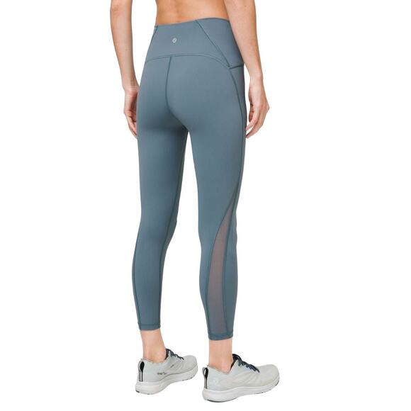 Lululemon Blue Charcoal Train Times 7/8 Pant 25" - Picture 1 of 14